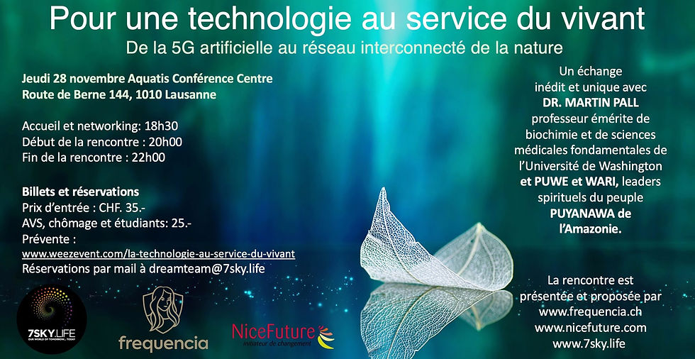 POUR UNE TECHNOLOGIE AU SERVICE DU VIVANT