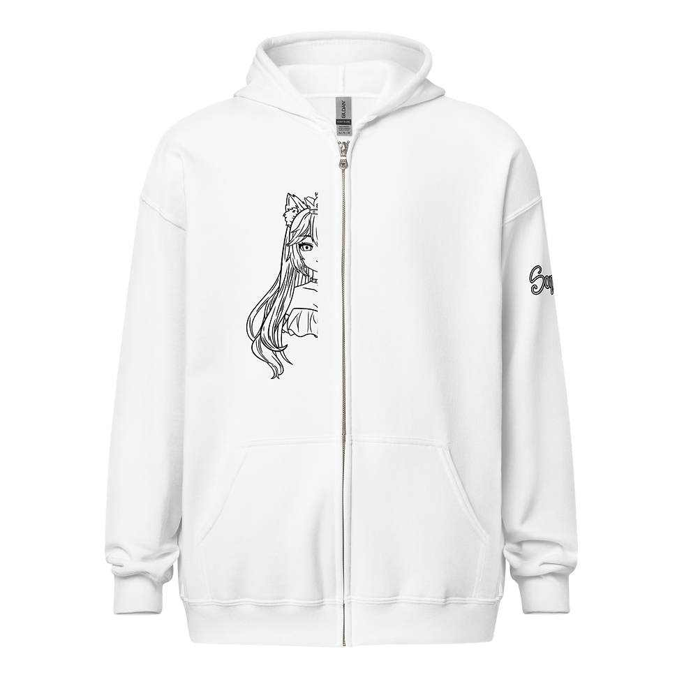 Miniaturbild: SonsonKatzenfell zip hoodie Front + Back + Ärmel