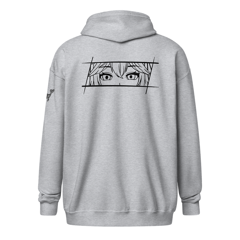 Miniaturbild: SonsonKatzenfell zip hoodie Front + Back + Ärmel