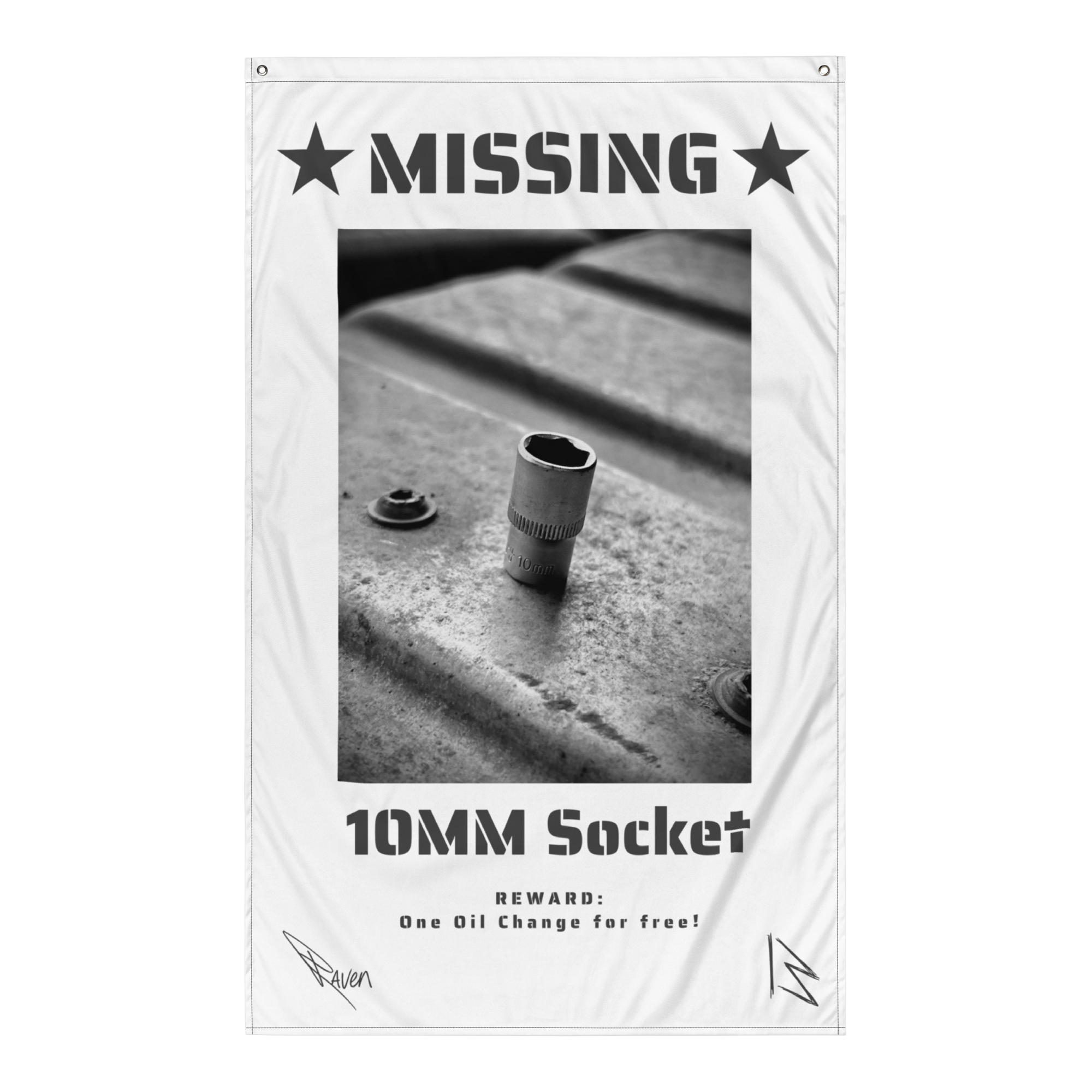 Ricky Raven "Socket Flag R13" Fahne