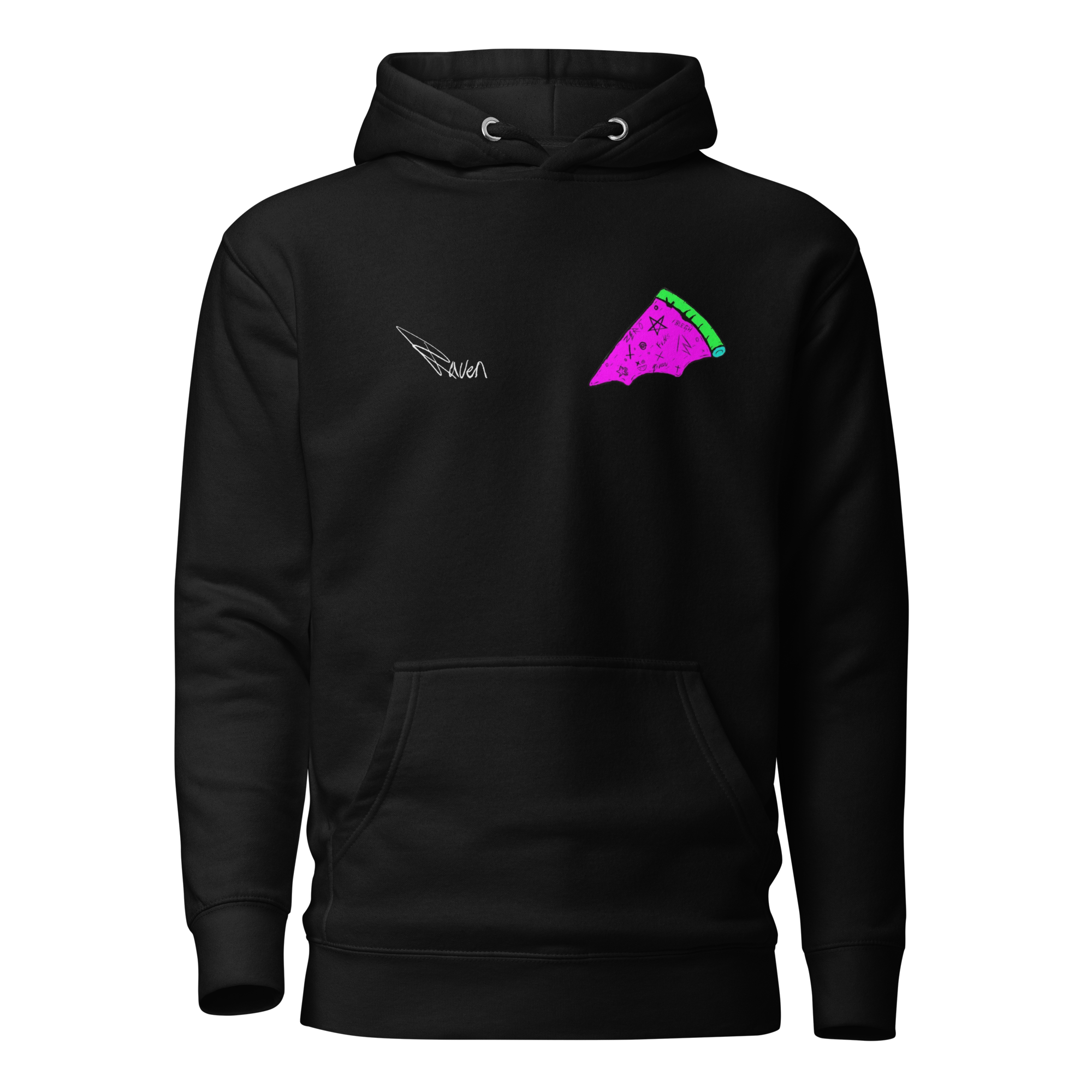 Ricky Raven Kapuzenpullover Front + Back