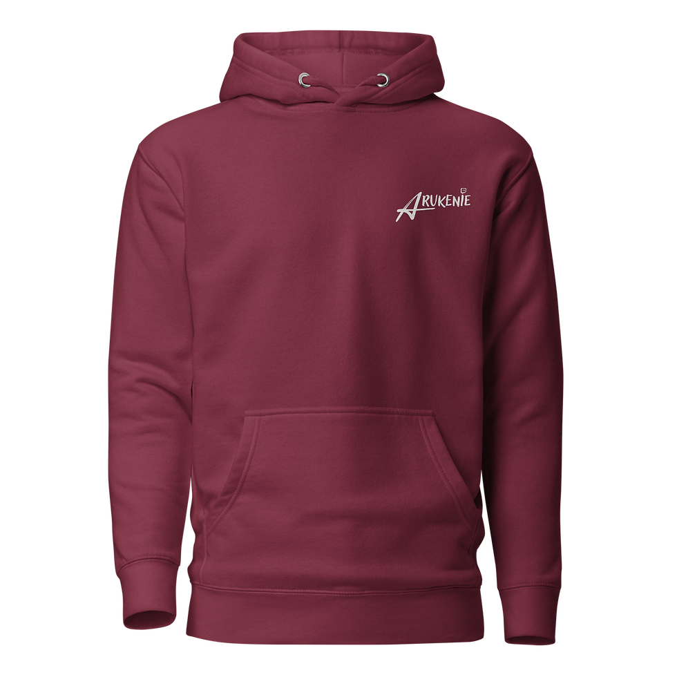 Miniaturbild: Arukenie Kapuzenpullover | Front gestickt + Back Print