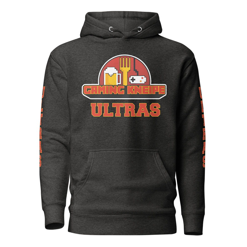 Miniaturbild: Gamingkneipe Kapuzenpullover | Front + Back + Arms Print