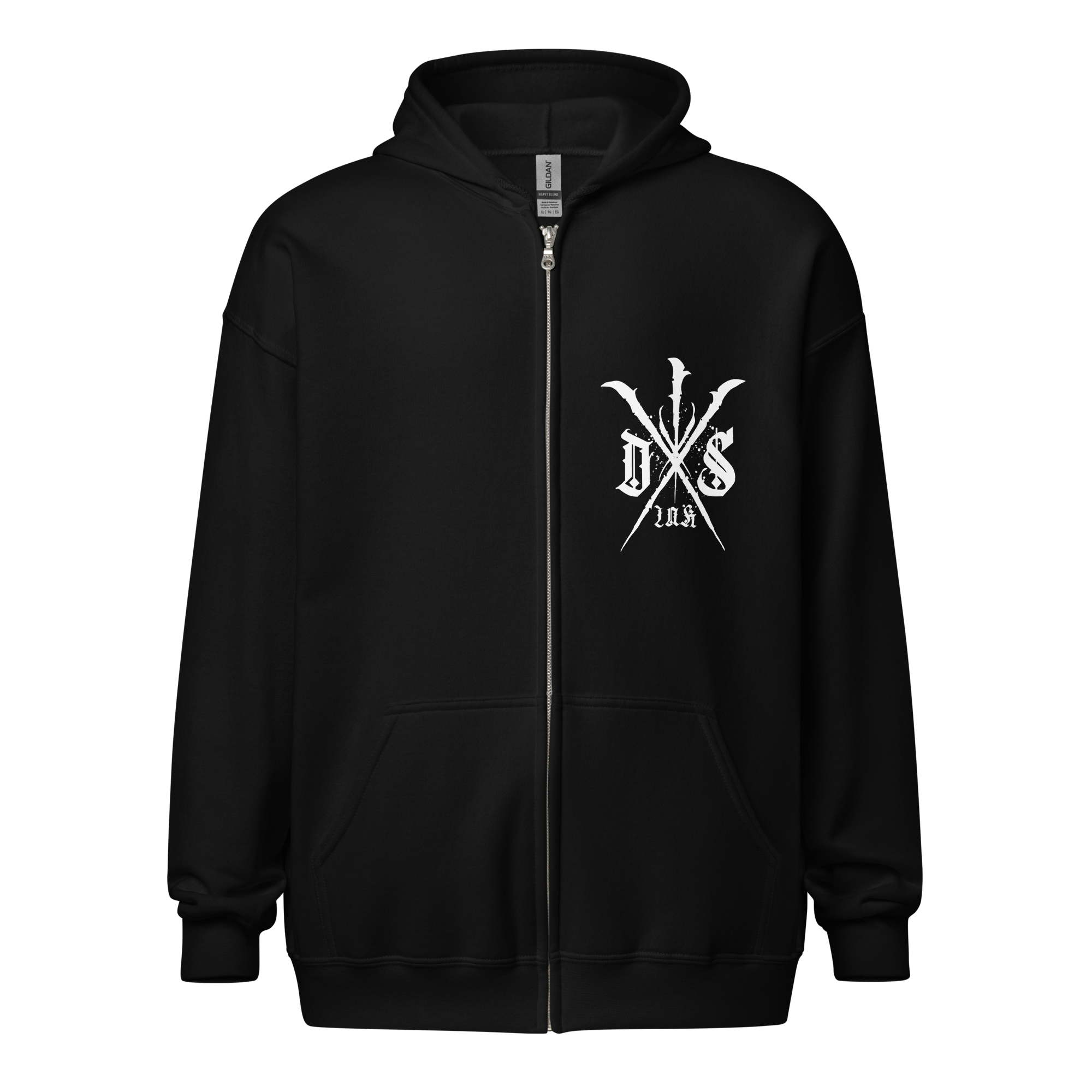 DS Ink zip hoodie | Front + Back Print