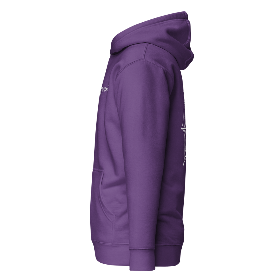 Miniaturbild: Arukenie Kapuzenpullover | Front gestickt + Back Print
