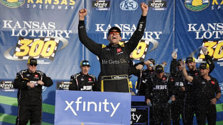 Xfinity Series: Aric Almirola wins playoff opener in Kansas