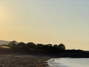 This photo shows a beach in Somerset