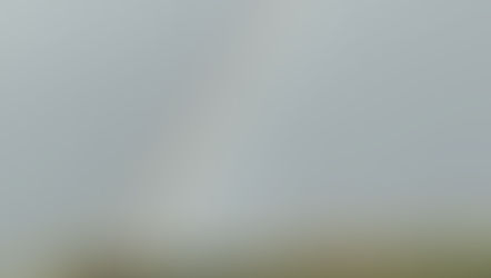 Photo of a field with a rainbow in the sky