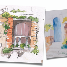Working on Textured Grounds in Watercolour