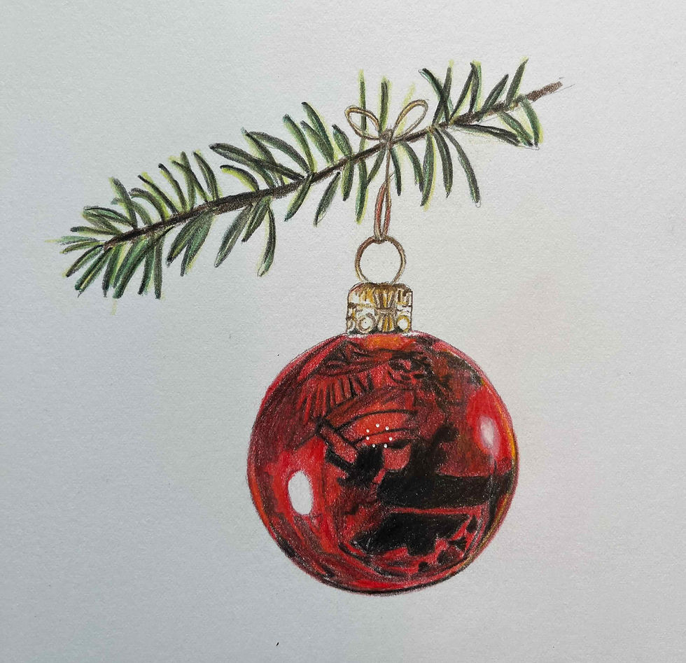 Thumbnail: still life drawing coloured pencil