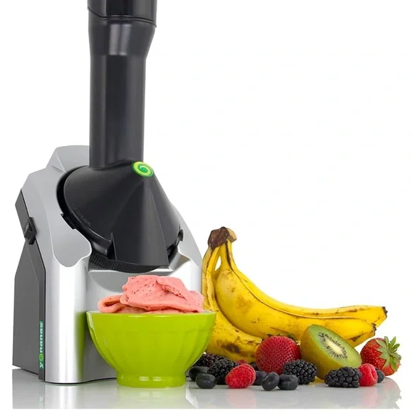 Yonanas Classic Original Healthy Dessert Fruit Soft Serve Maker 200-Watt, Silver