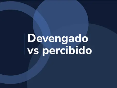 DEVENGO Y PERCIBIDO, RELACIONADO A INGRESOS Y GASTOS