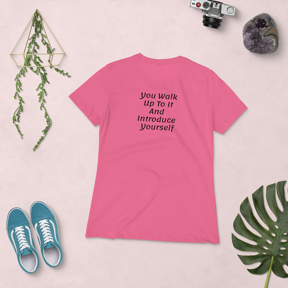 Thumbnail: Introduce Yourself to Greatness Women's Boyfriend Tee (White)