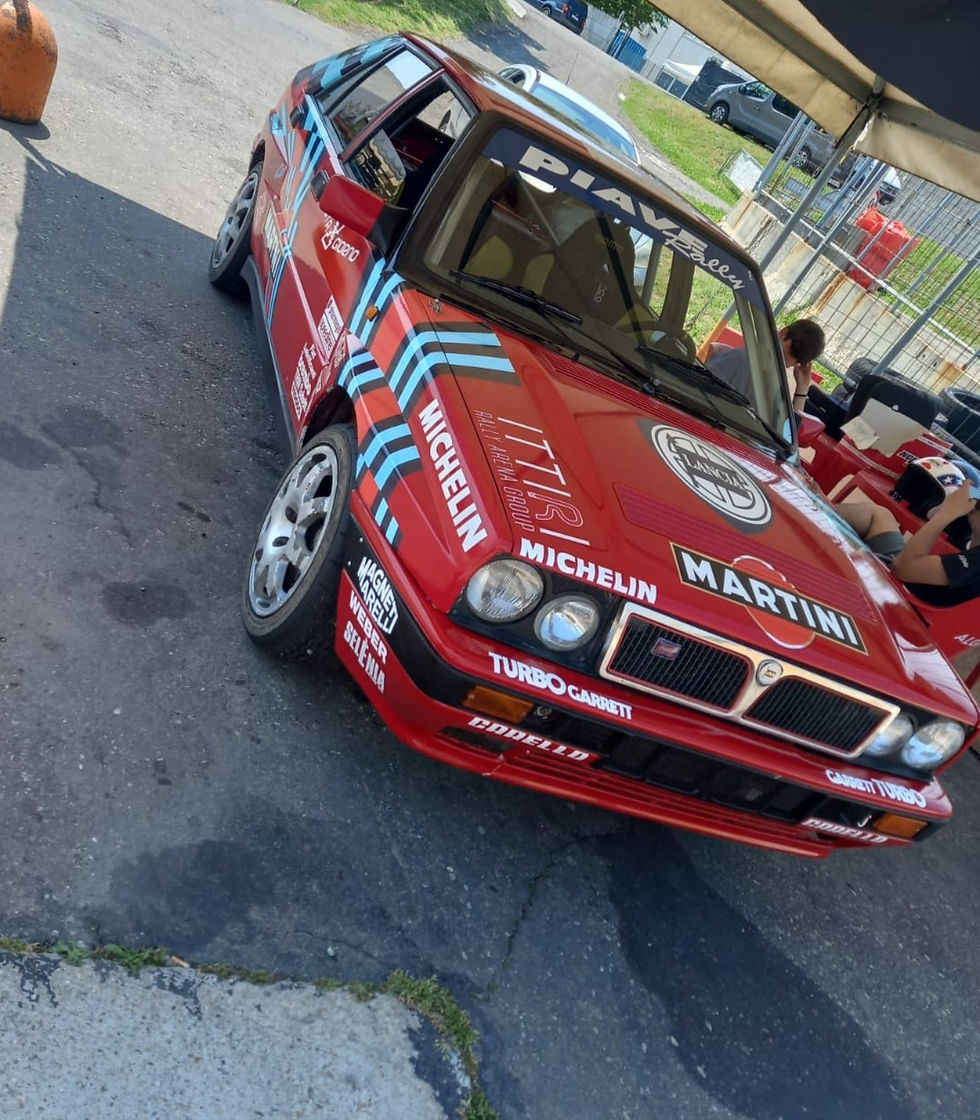נסיעת מבחן 90' Lancia Delta HF Turbo Integrale במסלול מירוצים במילאנו