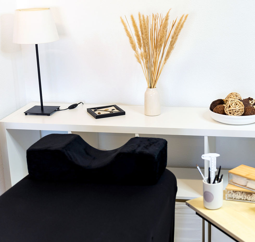 Juvenex Professional treatment room setup — clean, modern esthetic cabin emphasizing assessment and care.