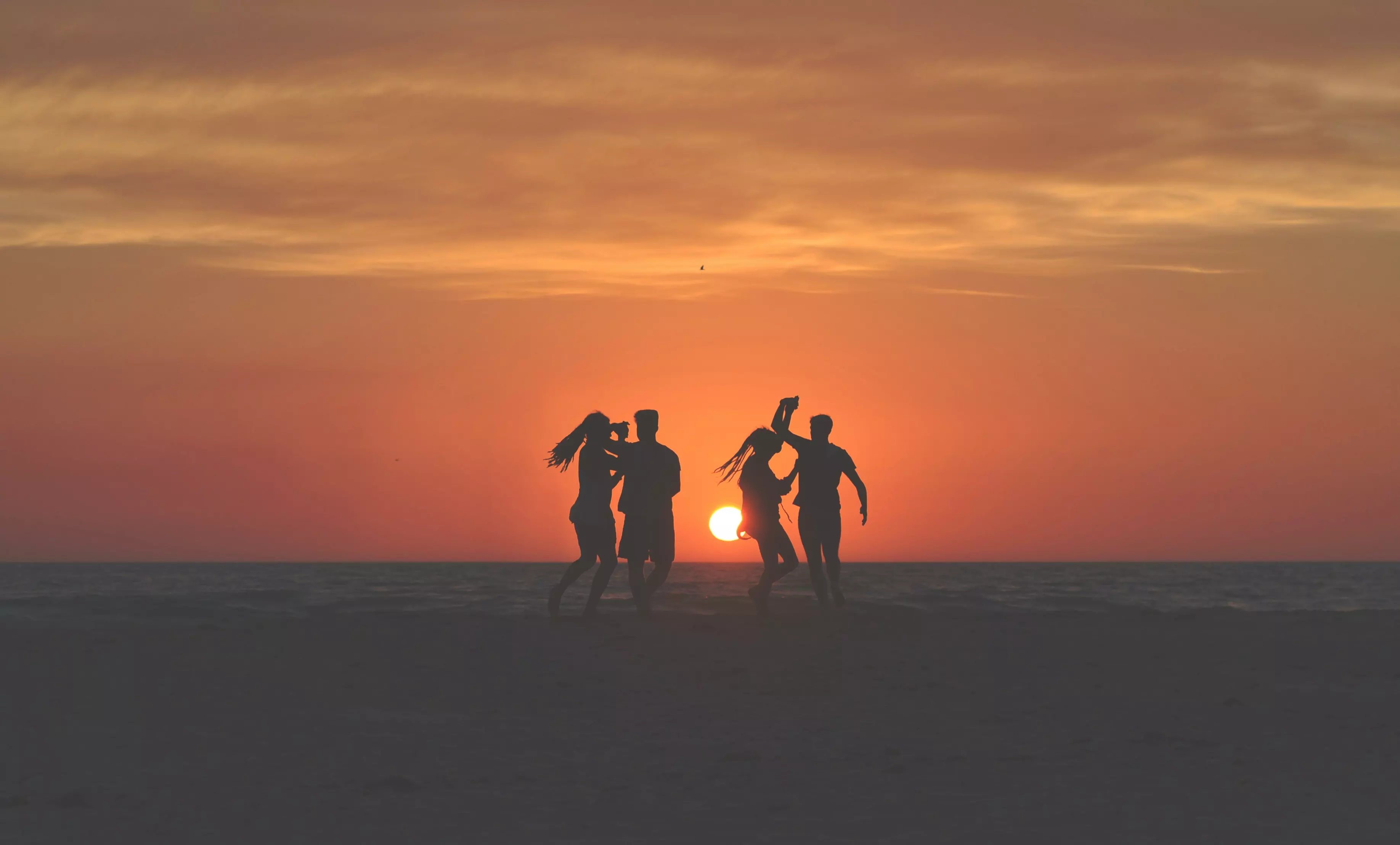 Beach Party at Sunset