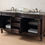 Thumbnail: 72" Saturn Double Sink Vanity with Baltic Brown Granite Top