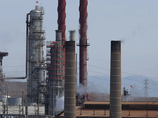 Smoke stack contributing to extreme heat