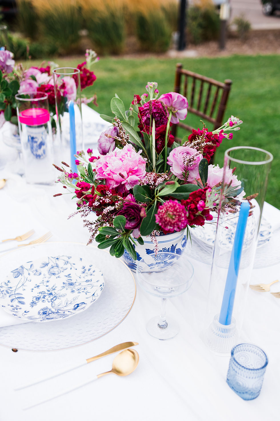 Thumbnail: Gold Rim Hammered Charger Plates