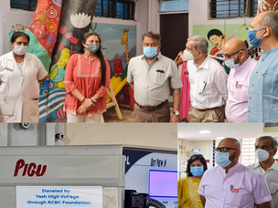 Yash Highvoltage Stands by Children at SSG Hospital