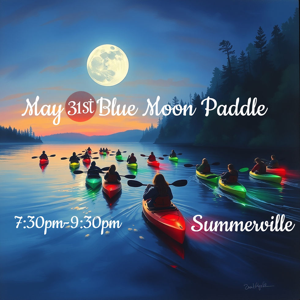 May 31st Rare Blue Moon Paddle