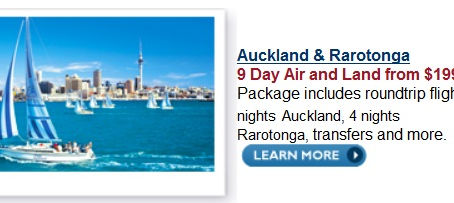Package Deals To Rarotonga From Auckland