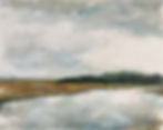 atmospheric waterscape painting by Tracey Lane, Atlanta GA