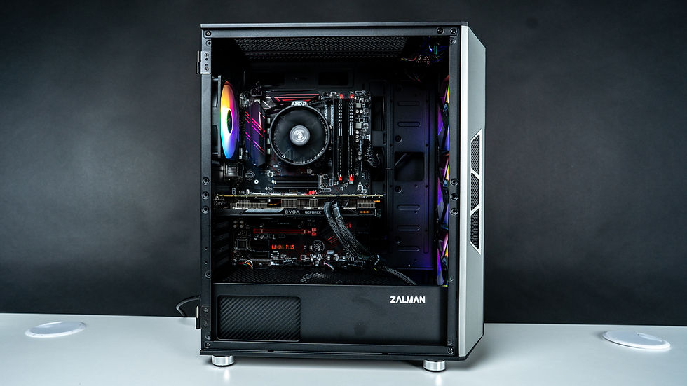 Entry Level Black/RGB Gaming PC (Ryzen 5 2600 + GTX 960) | Zach