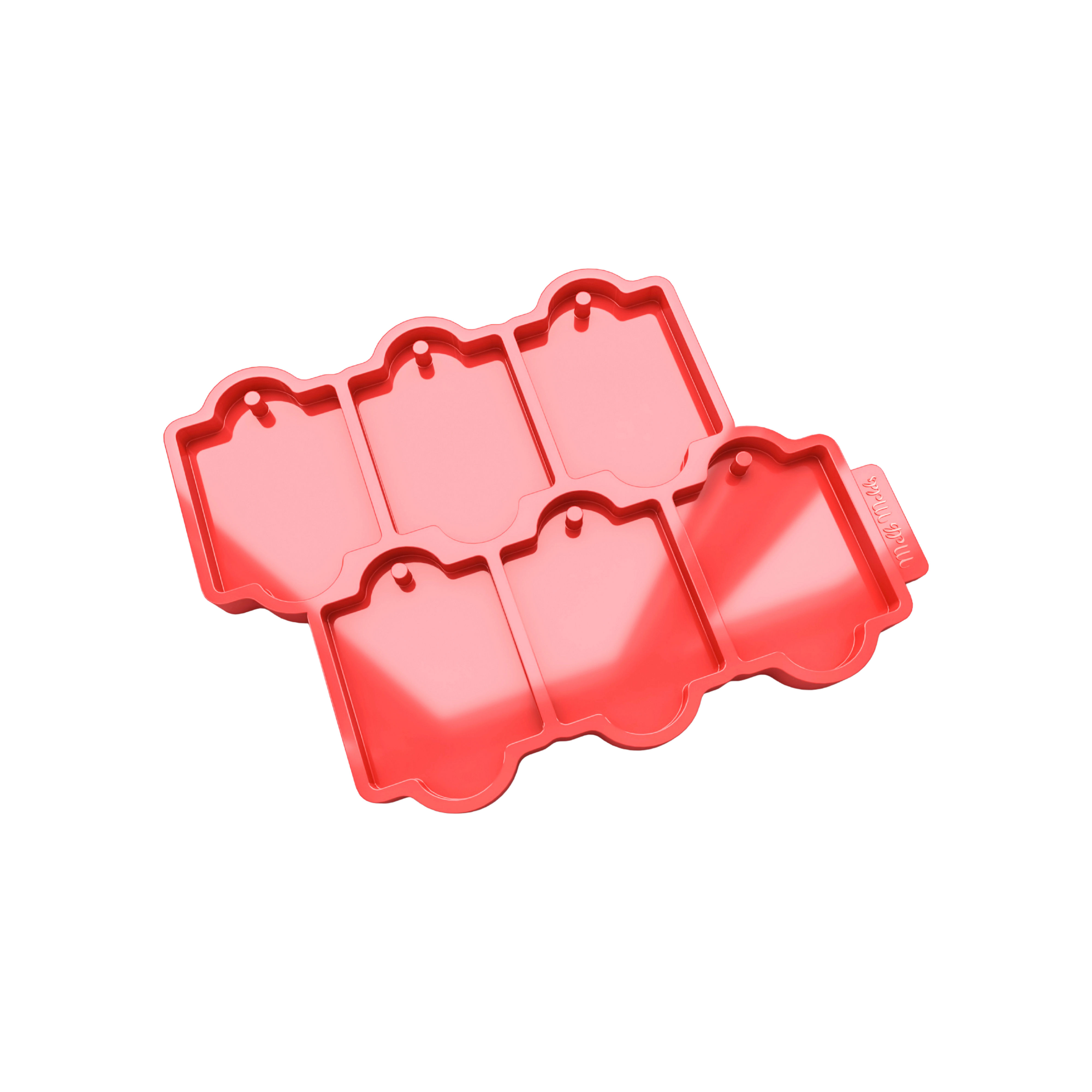 Rectangular Oriental Ornament & Keychain Silicone Mold – 6 cm ✨🌙 - Epoxy Resin Melb Molds Silicone Molds - MelbMolds