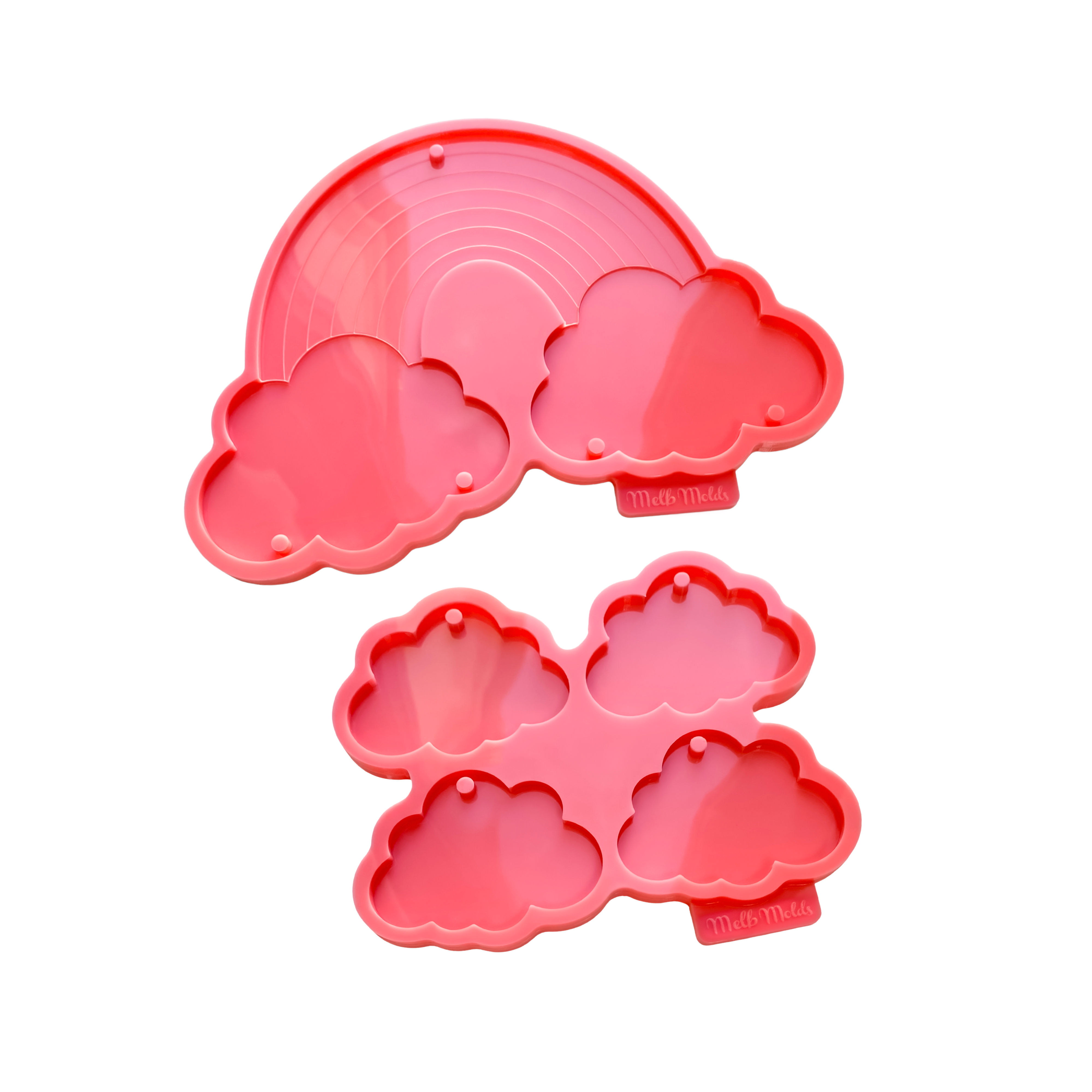 Stampo in resina Baby Shower Rainbow Cloud - Svuotato