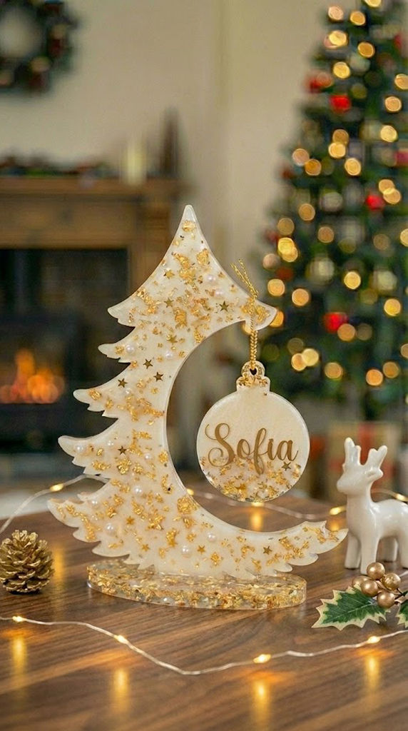 Miniatura: Bauble Christmas Tree Stand Mold 🎄✨ - Epoxy Resin Silicone Mould  MelbMolds Melb Molds