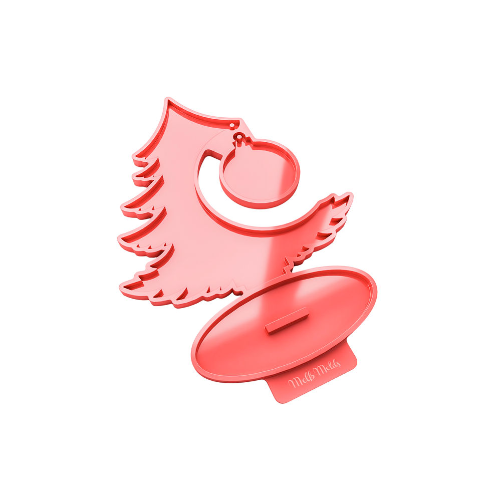 قالب شجرة الكريسماس الكروية- ريزن ايبوكسي - ميلب مولدز - قوالب سيليكون