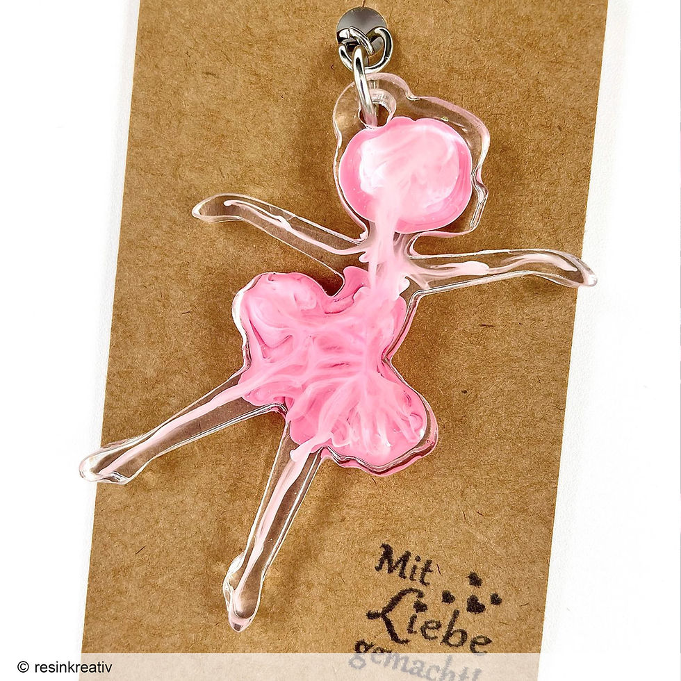 Thumbnail: Ballerina Keyrings Resin Silicone Mould MelbMolds  Melb Molds