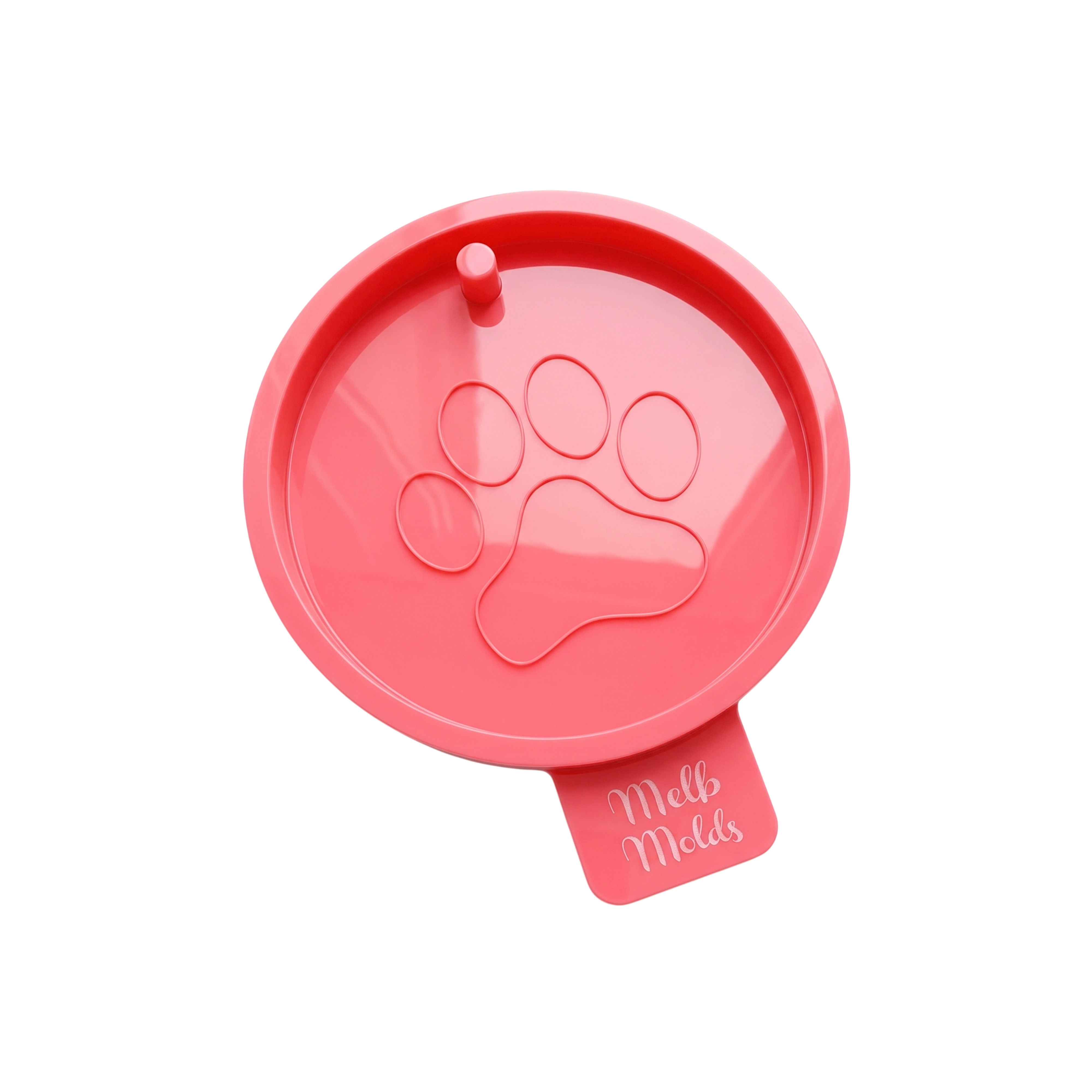 Round Paw Ornament Silicone Mold - 6 cm 🐾 - Epoxy Resin Melb Molds Christmas Silicone Molds - MelbMolds