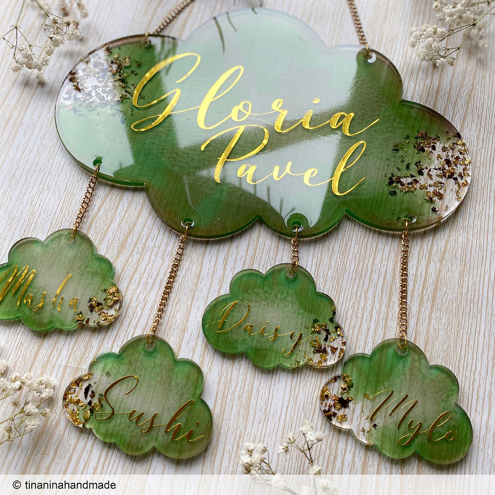Miniaturbild: Baby Shower Cloud Resin Silicone Mold  MelbMolds Melb Molds