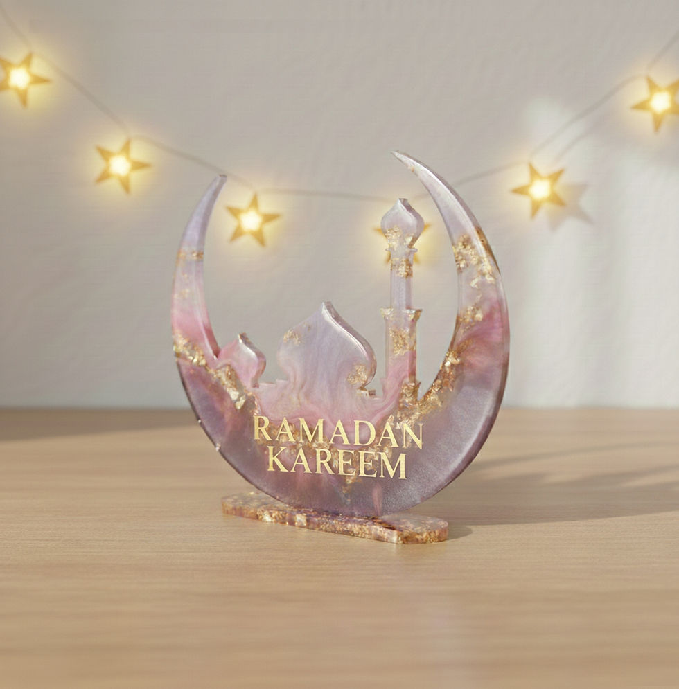 Thumbnail: قالب سيليكون هلال رمضان مزين بقبة ومئذنة لصنع ديكورات رمضانية وهدايا 18 سم – من ميلب مولدز