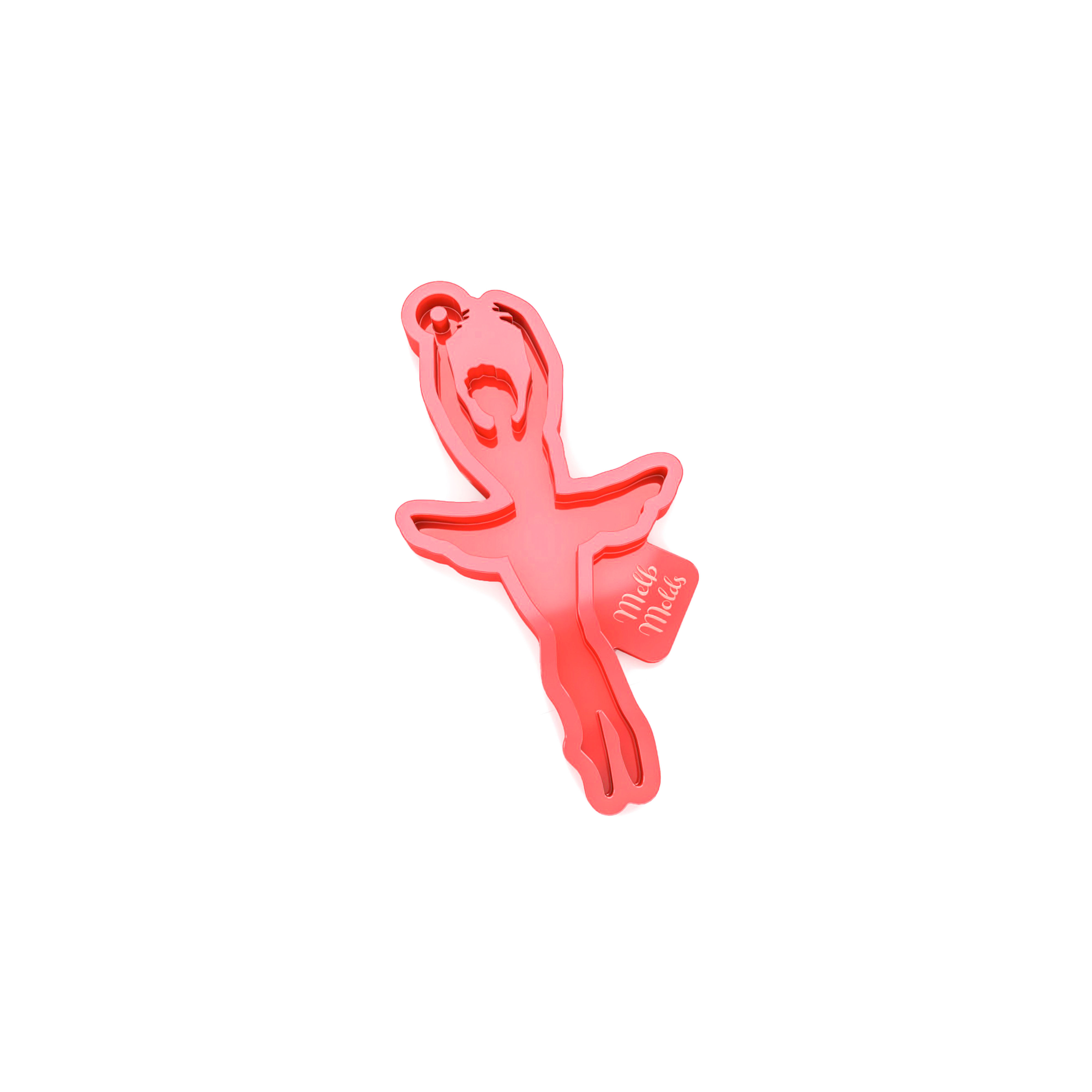 Ballerina Ornament Mold - Dancing Silhouette 🩰 Epoxy Resin Melb Molds Christmas Silicone Molds - MelbMolds
