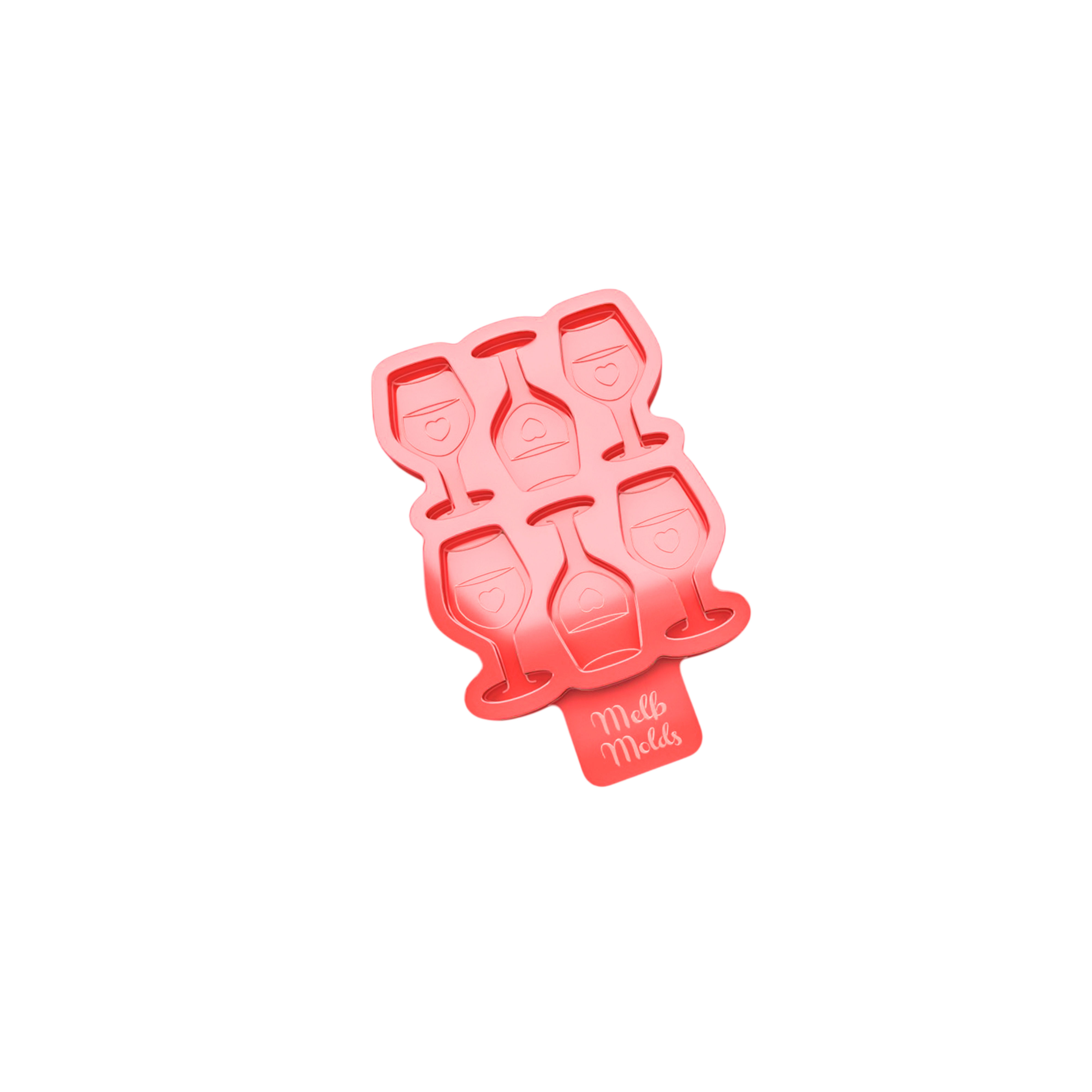 Glass With Heart Brooch Silicone Mold 🍷- Epoxy Resin Melb Molds Silicone Molds - MelbMolds