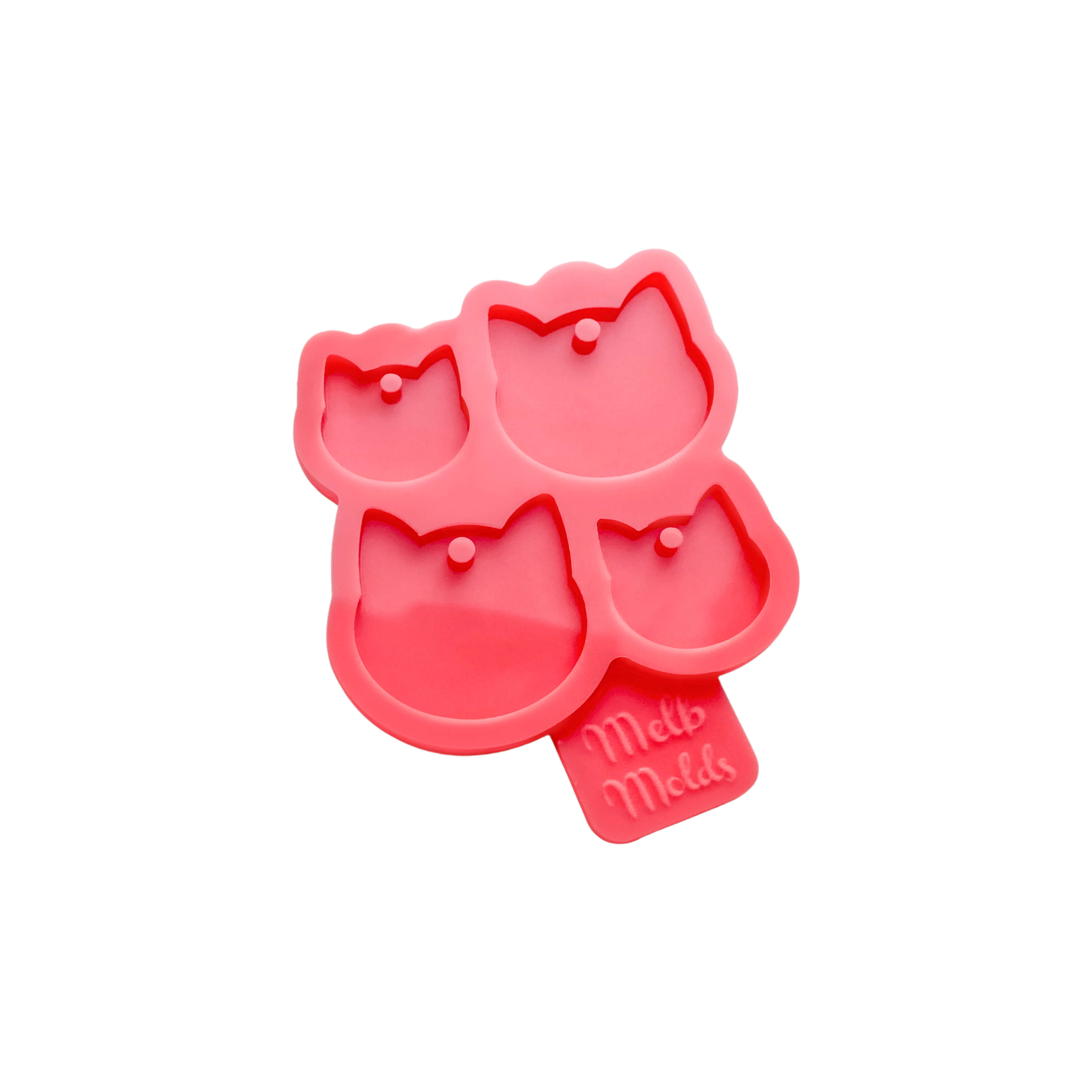 Kitten Face Pet Tag Epoxy Resin Silicone Mould MelbMolds Melb Molds