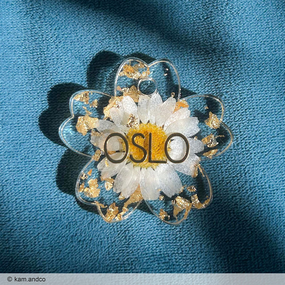 Miniatura: Molde de resina para llavero y etiqueta de flor de cerezo