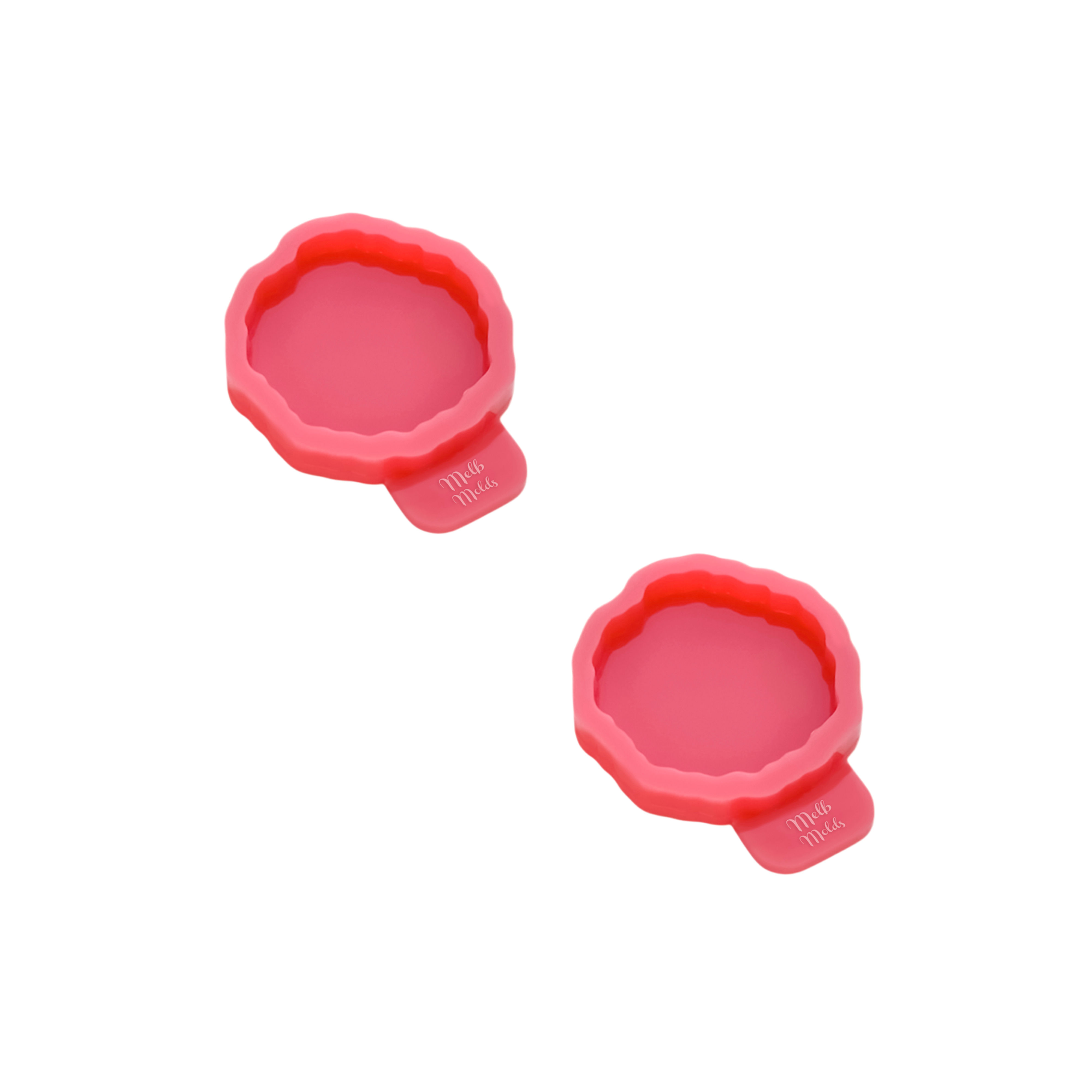 Geode (A) Resin Mold - Double - Tag & Keychain- Epoxy Resin Melb Molds Silicone Molds - MelbMolds