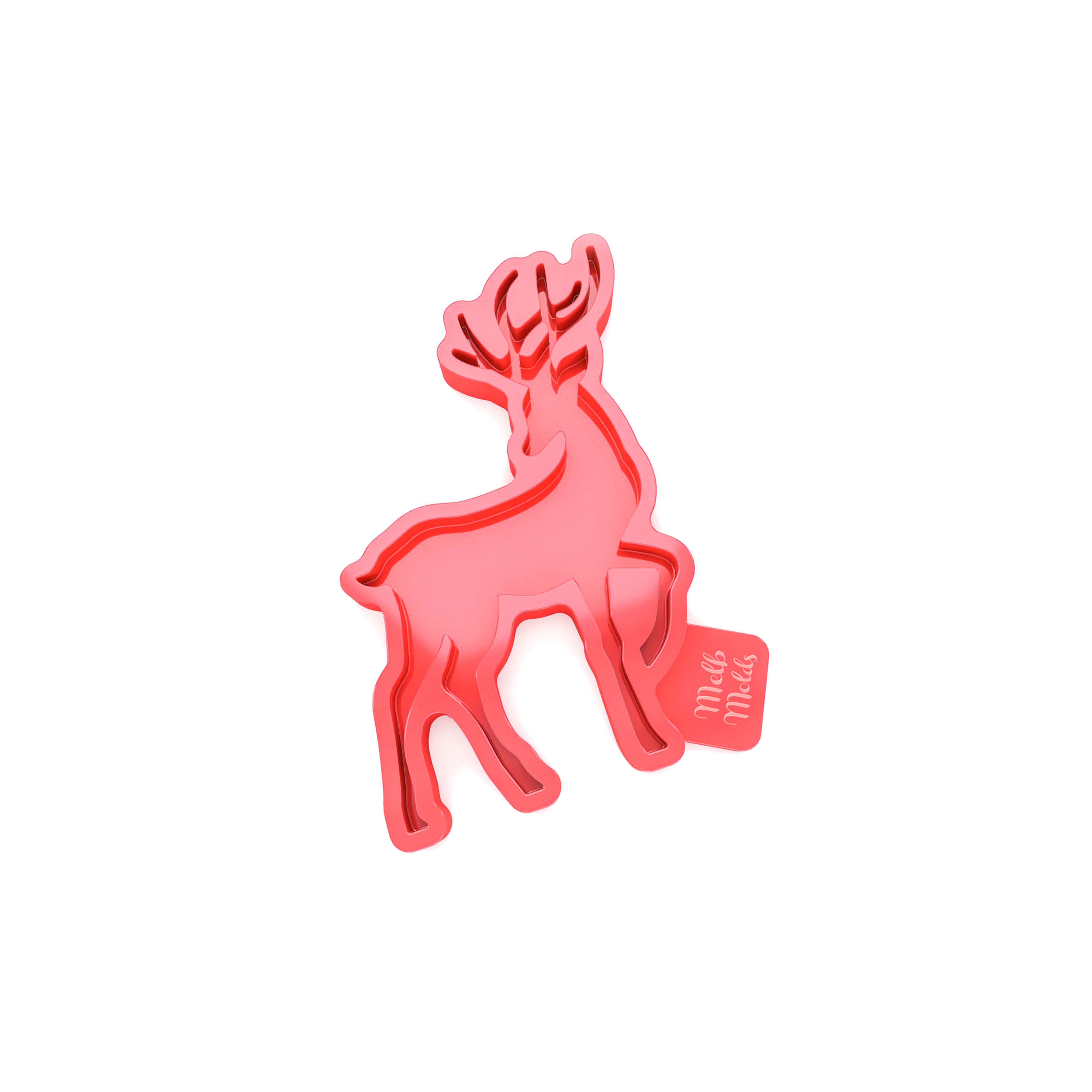 Reindeer Ornament Mold – Elegant 🦌 Epoxy Resin Melb Molds Christmas Silicone Molds - MelbMolds
