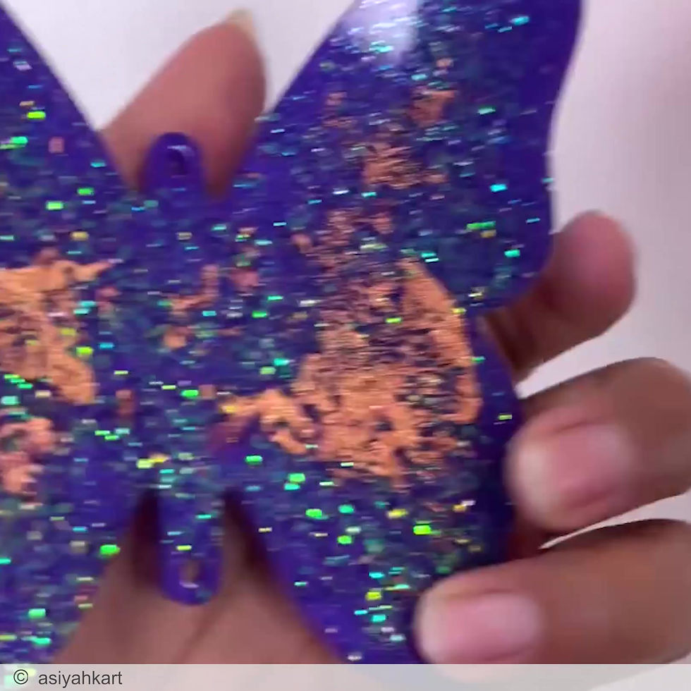 Miniatura: Butterfly Window Hanging Epoxy Resin Silicone Mould Melb Molds  MelbMolds