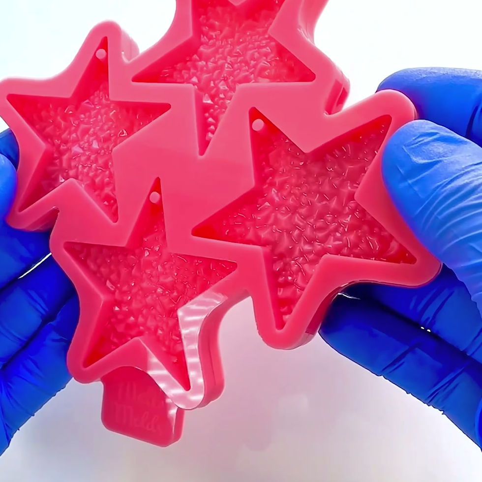 Miniatura: Stars Epoxy Resin Silicone Mould Melb Molds  MelbMolds