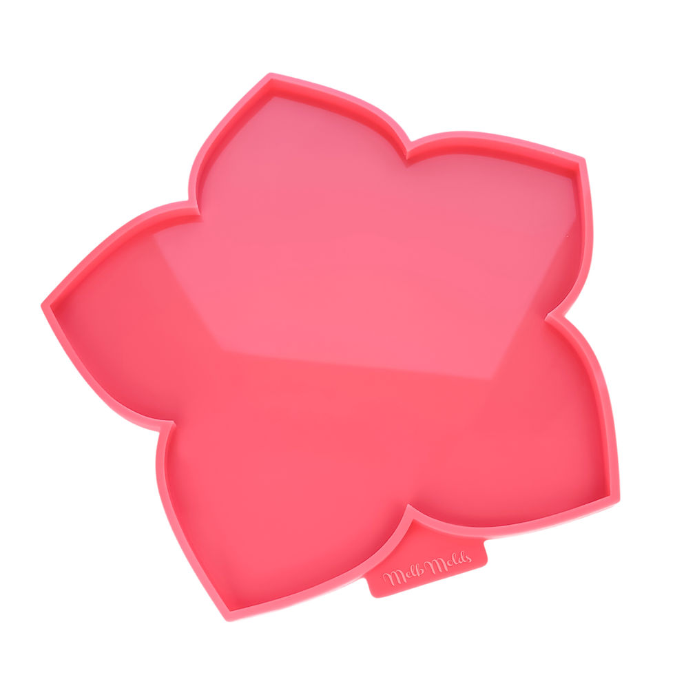 Miniatura: Flower Tray Coaster Epoxy Resin Silicone Mold - Cake Stand - Melb Molds - MelbMolds
