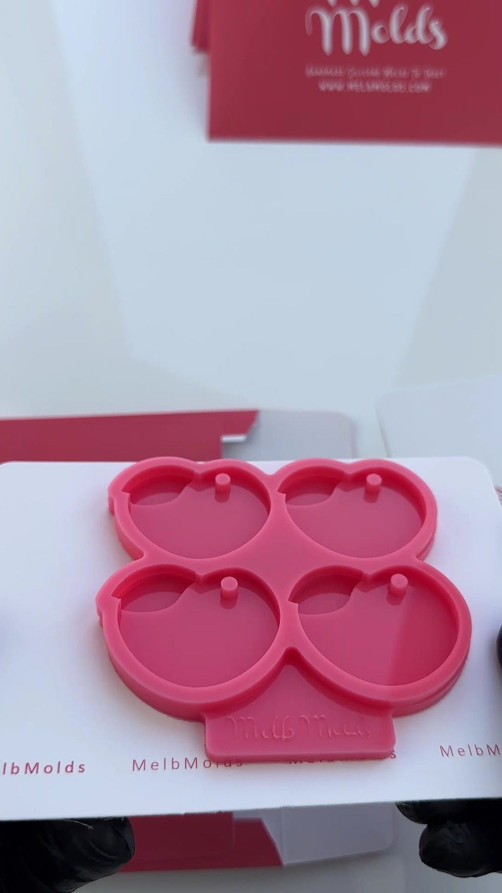 Thumbnail: Peach Keychain Silicone Mold 🍑 MelbMolds