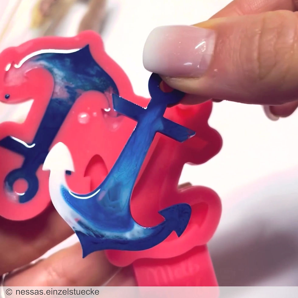 Thumbnail: Sea Anchor Keyrings Epoxy Resin Silicone Mold Melb Molds MelbMolds
