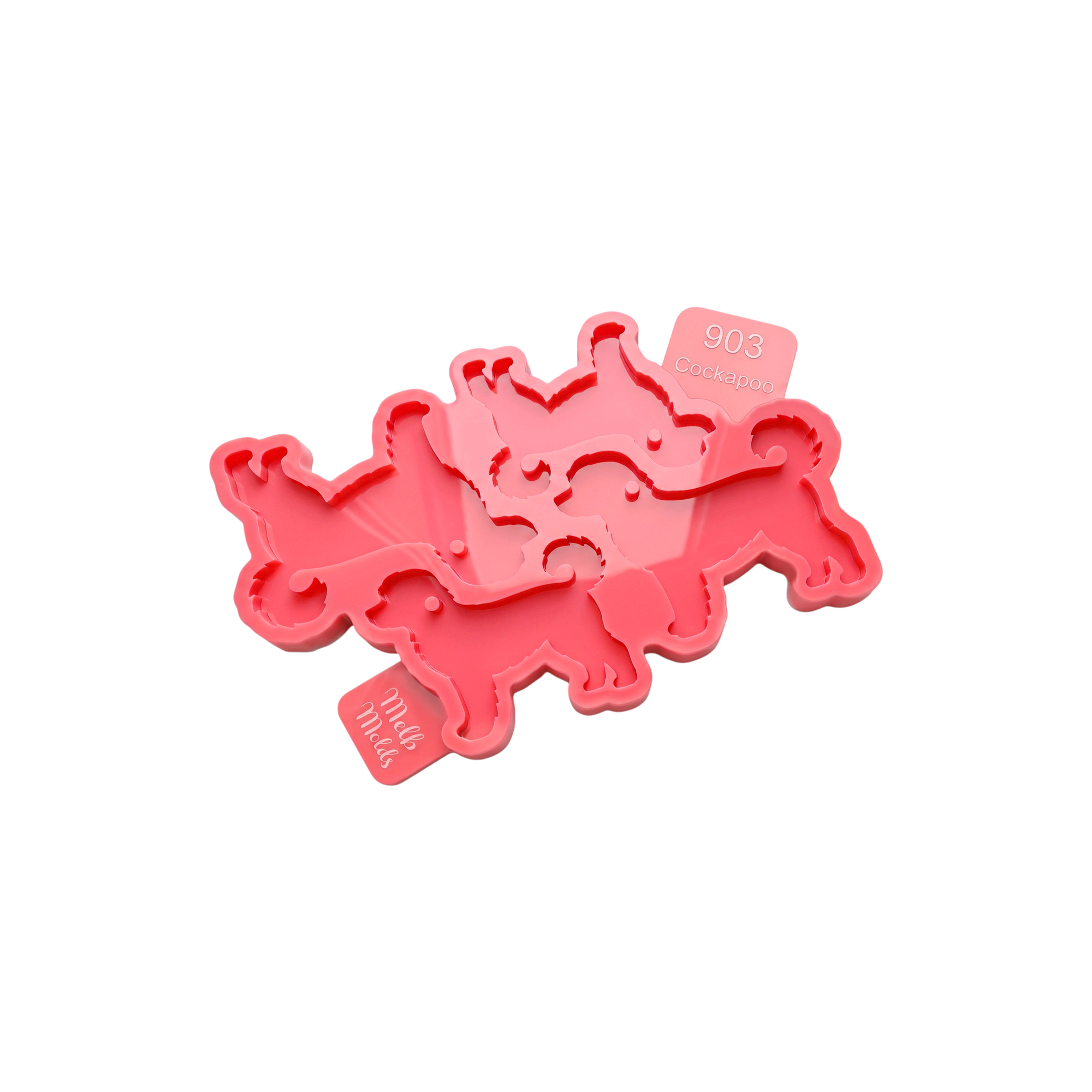 Cockapoo Dog Silicone Mold 🐕- Epoxy Resin Melb Molds Silicone Molds - MelbMolds