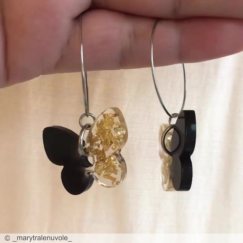 Miniatura: Butterfly Earrings Silicone Mould for Epoxy Resin MelbMolds Melb Molds