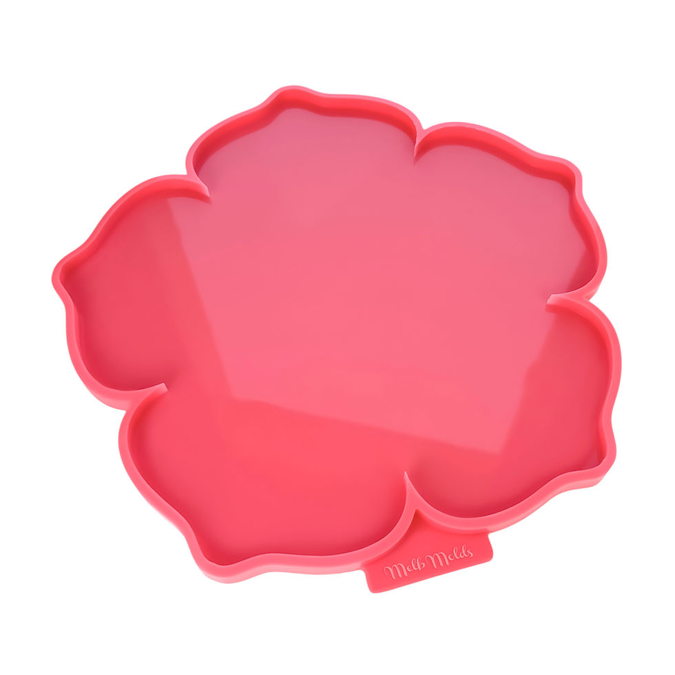 Miniature : Flower Tray Epoxy Resin Silicone Mold - Cake Stand - Melb Molds - MelbMolds
